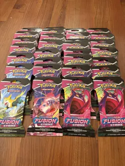Pokemon Fusion Strike Sleeved Packs 30 Packs - Image 1
