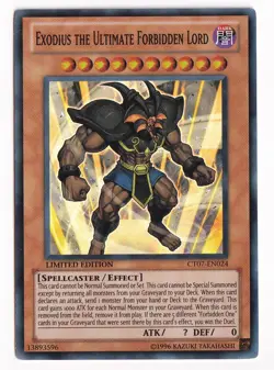 2010 Yu-Gi-Oh! Series 7 Exodius the Ultimate Forbidden Lord #CT07-EN024 - Image 1