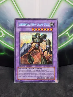 Yugioh Elemental Hero Grand Neos CT04-EN001 Secret Rare MP - Image 1