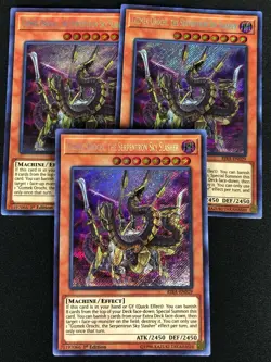 YUGIOH GIZMEK OROCHI THE SERPENTRON SKY SLASHER RIRA-EN029 1ST SECRET X3 (NM) - Image 1