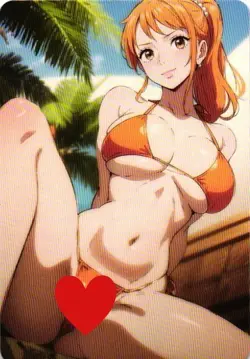 NAMI ONE PIECE Holographic Custom Art Goddess Story Anime Collectible Card - Image 2