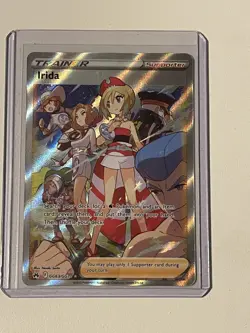 Irida GG63/GG70 Crown Zenith: Trainer Full art Holo Pokemon Trading Card - Image 1