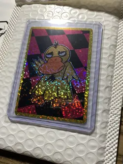Pokemon Custom Parody Cards Psyduck Art Holo By Mendiolla_ Limited Print Run AP - Image 1