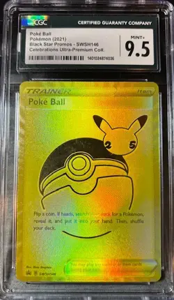 Poke Ball SWSH146 SWSH: Sword & Shield Promo Cards Holo CGC 9.5 - Image 1