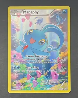 Pokemon Card Manaphy XY113 Black Star Promo - Lightly Played - Image 1