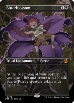 NM Foil M - Bitterblossom (Anime Borderless): WOE Enchanted Tales - Image 1