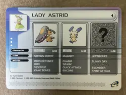 POKEMON LADY ASTRID RUBY/ SAPPHIRE BATTLE - E CARD # 129- B002 - Image 1