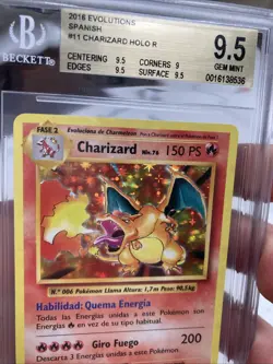 ~ESP~ SPANISH BGS 9.5 Charizard Evolutions 11/108 GEM MINT Pokemon Card - Image 2