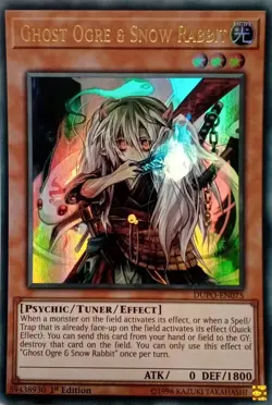 DUPO-EN075 GHOST OGRE & SNOW RABBIT ULTRA RARE 1ST EDITION YuGiOh CARD - Image 1