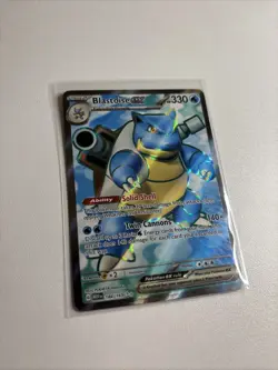 Pokemon TCG Blastoise EX Full Art English 151 Card 184/165 - Image 3