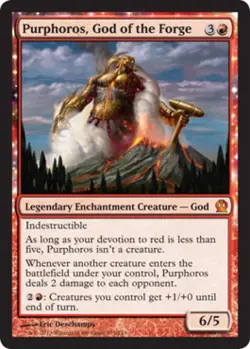Purphoros, God of the Forge - Damaged / Poor MTG Theros - Image 1