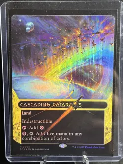MTG Magic The Gathering Cascading Cataracts EOS 0005 Borderless Stellar Sights - Image 1