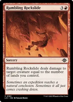 RUMBLING ROCKSLIDE x4 mtg NM Lost Caverns of Ixalan 4 Common - Image 1