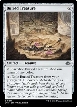 BURIED TREASURE x4 mtg NM Lost Caverns of Ixalan 4 Common - Image 1