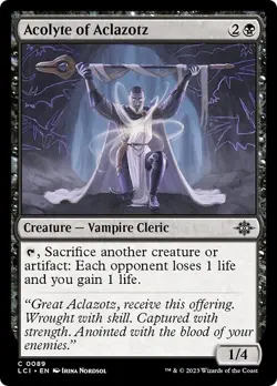 ACOLYTE OF ACLAZOTZ x4 mtg NM Lost Caverns of Ixalan 4 Common - Image 1