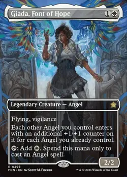 Giada, Font of Hope - Foil Extended Art FDN LP MTG - Image 1