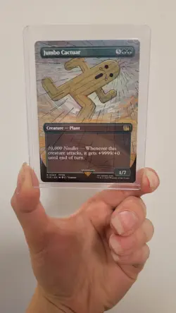 MTG Jumbo Cactuar Borderless Non-Foil 0343 Final Fantasy Near Mint - Rare - Image 1