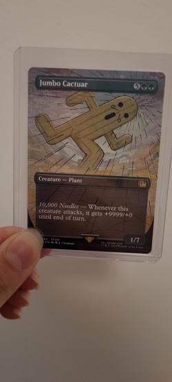 MTG Jumbo Cactuar Borderless Non-Foil 0343 Final Fantasy Near Mint - Rare - Image 2