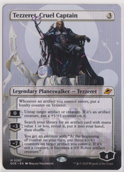 MTG Tezzeret, Cruel Captain (Borderless) Edge of Eternities Regular - Image 1