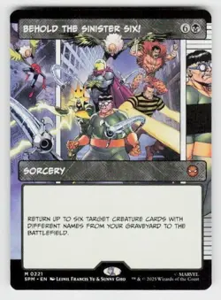 Marvel's Spider-Man #221 Behold The Sinister Six! (Borderless) - Image 1