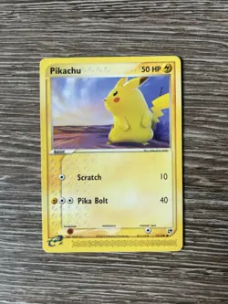 Pikachu 72/100 EX Sandstorm Non Holo Pokemon Card 2003 LP - Image 1