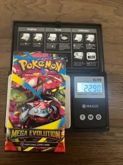 Extremely heavy 22.9g! Pokemon Mega Evolution booster pack English - Image 1