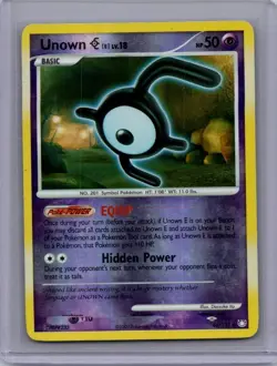 Pokemon Mysterious Treasures #65/123 Unown [E] Reverse Holo Lightly played - Image 1