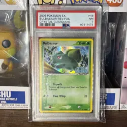 Pokemon PSA 7 2006 Bulbasaur EX Crystal Guardians 46/100 reverse holo stamped - Image 1