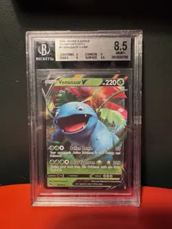 Pokemon 2020 Venusaur V 001/073 Champion's Path BGS 8.5 NM/MINT+ - Image 1