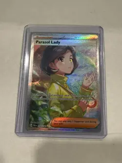 Pokemon TCG Parasol Lady 255/182 Paradox Rift Spec. Illust. Holo - Image 1