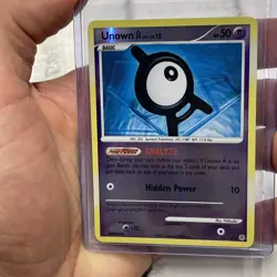 Pokemon Unown [A] 65/130 Diamond and Pearl Reverse Holo Pokemon Nintendo LP+ TCG - Image 1
