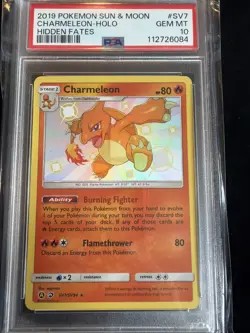 Charmeleon SV7/SV94 Hidden Fates: Shiny Vault Holo PSA 10 Pokemon (6084) - Image 1