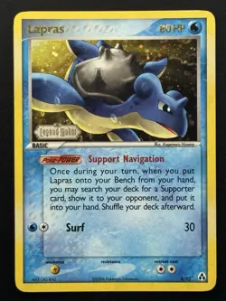 Lapras 8/92 Legend Maker Reverse Holo Rare Pokemon TCG - LP - Image 1