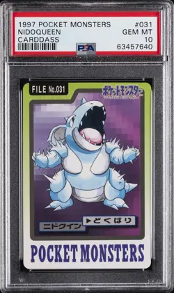 1997 POCKET MONSTERS CARDDASS #031 NIDOQUEEN PSA 10 - Image 1