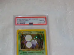 2000 POKEMON NEO GENESIS 1ST EDITION #7 JUMPLUFF-HOLO PSA 8 - Image 3