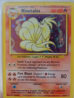 1999 POKEMON GAME #12 NINETALES-HOLO - Image 5
