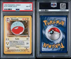 1999 Pokemon Jungle #2 Electrode Holo PSA 8 - Image 3
