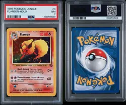 1999 Pokemon Jungle Flareon #3 Holo PSA 7 - Image 3