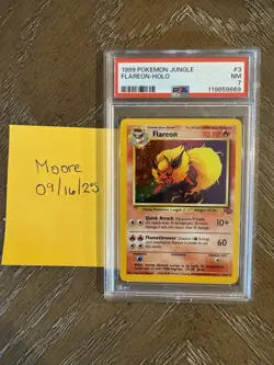 1999 Pokemon Jungle Flareon #3 Holo PSA 7 - Image 4