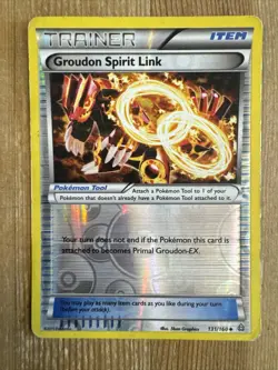 Pokemon TCG Groudon Spirit Link Primal Clash 131/160 Reverse Holo Uncommon HP - Image 1