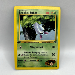 Pokemon TCG - Brock's Zubat 74/132 1st Edition - WOTC Gym Heroes - NM/LP - Image 1