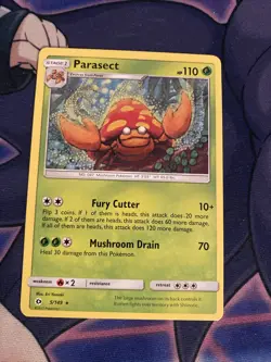 Pokemon TCG Sun and Moon Base Set Parasect 5/149 - Image 1