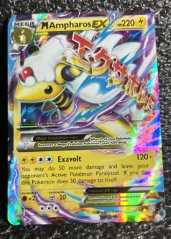 Mega Ampharos EX XY117 Pokemon Card TCG English - Image 1