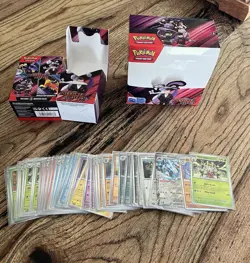 Pokemon Destined Rivals Booster Box and Booster Bundle Opened with Cards - Image 1