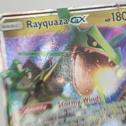 Rayquaza GX 109/168 Sun & Moon - Celestial Storm Holo Pokemon TCG Card HP 2018 - Image 2