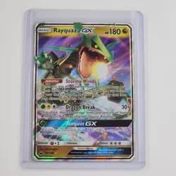 Rayquaza GX 109/168 Sun & Moon - Celestial Storm Holo Pokemon TCG Card HP 2018 - Image 4