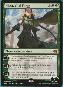 Nissa, Vital Force Kaladesh NM Green Mythic Rare MTG CARD - Image 1