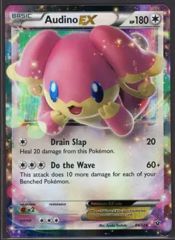 Audino EX 84/124 XY 2016 Fates Collide Pokemon TCG Card LP - Image 1