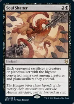 Soul Shatter - Damaged / Poor MTG Zendikar Rising - Image 1
