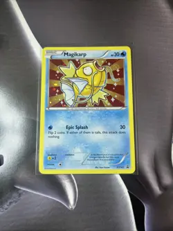Pokemon TCG Shiny Magikarp Holo Black Star Promo Card XY143 MP condition - Image 1